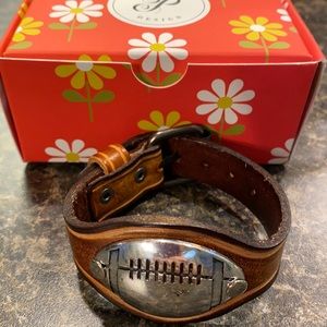 Plunder mini football cuff bracelet